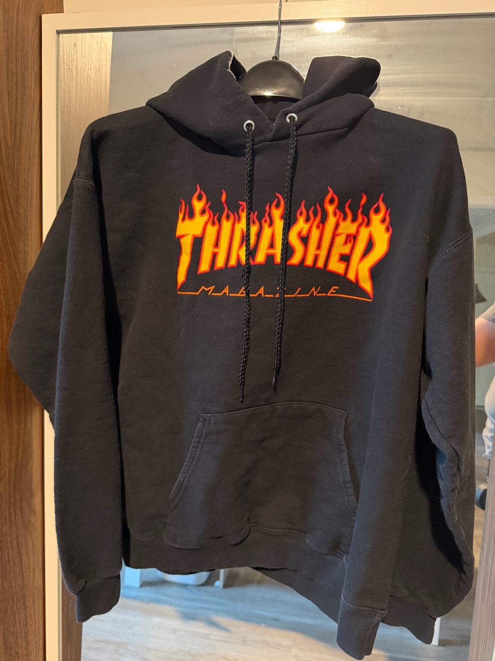 Thrasher Flame Black Hoodie - Thrasher Magazine